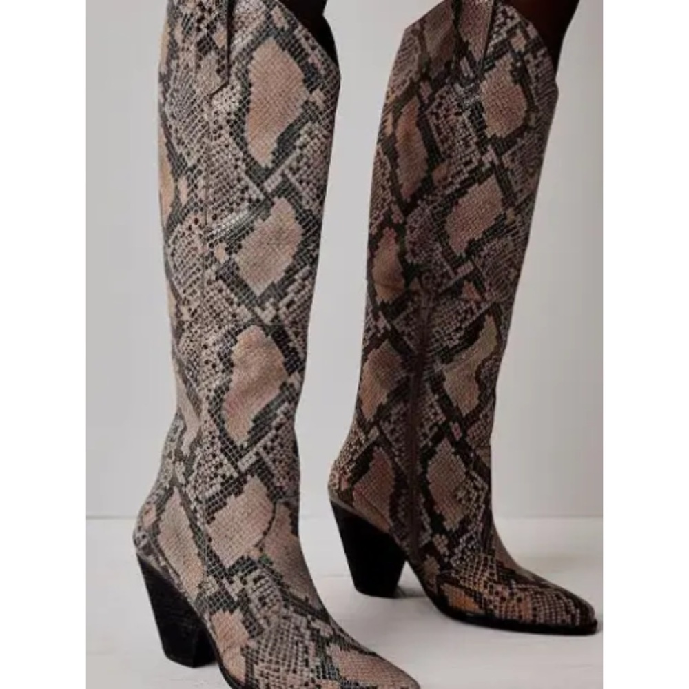 Free people Collection Leni Tall Western Boot casual outdoor cowgirl party